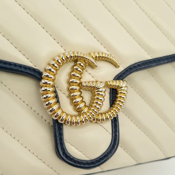 Gg Marmont Top Handle Mini Shoulder Bag - Picture 6 of 8